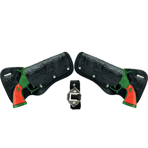 COLORED STAGECOACH DOUBLE HOLSTER SET